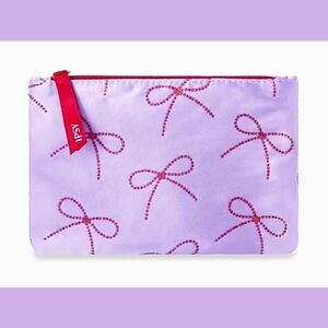 3 for $16 - NEW Purple and Red Bow Ipsy Cosmetic Bag